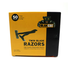 Load image into Gallery viewer, Black disposable razors
