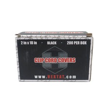 Load image into Gallery viewer, Black clip cord covers
